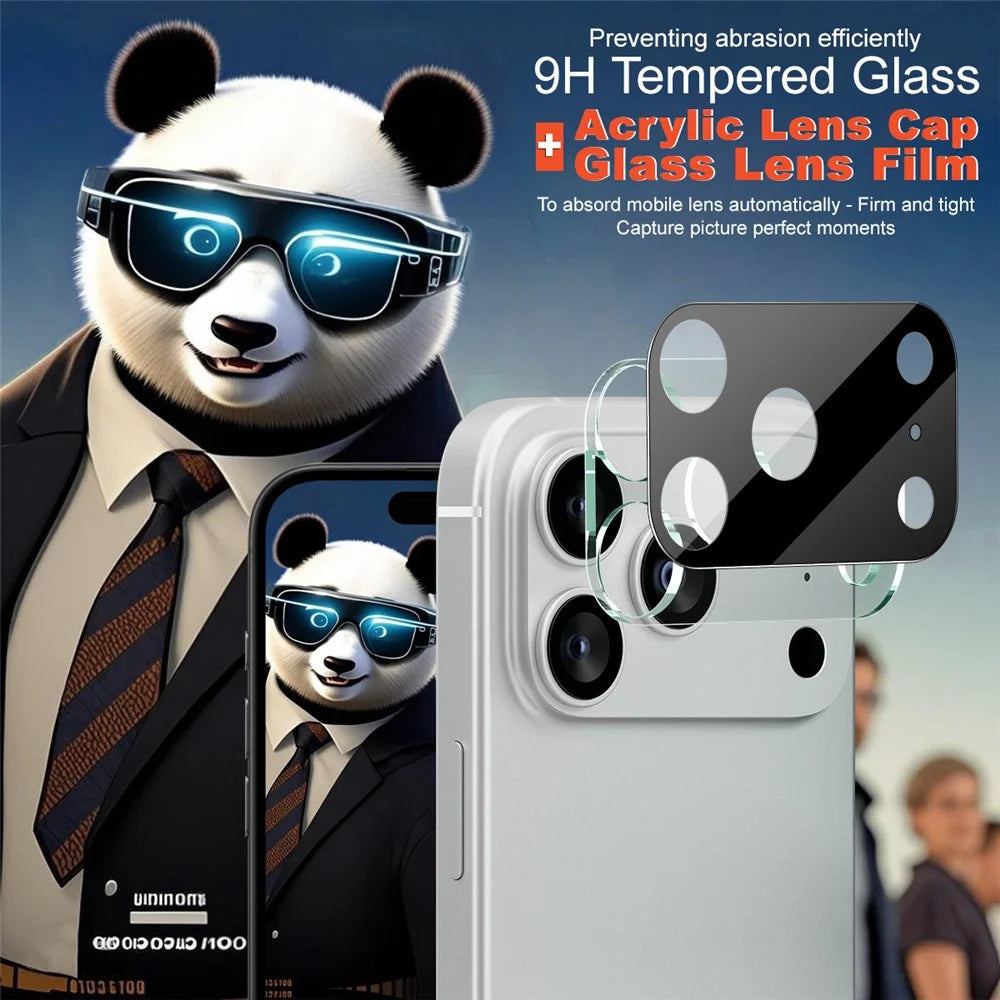 IMAK For iPhone 17 Pro Camera Lens Protector Tempered Glass HD Clear Lens Film (Black Version) - 3