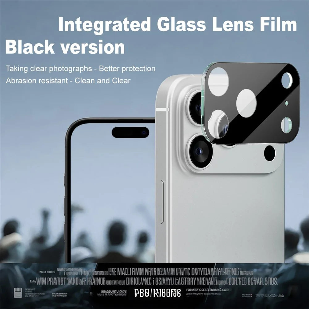 IMAK For iPhone 17 Pro Max Camera Lens Protector Tempered Glass HD Clear Lens Film (Black Version) - 2