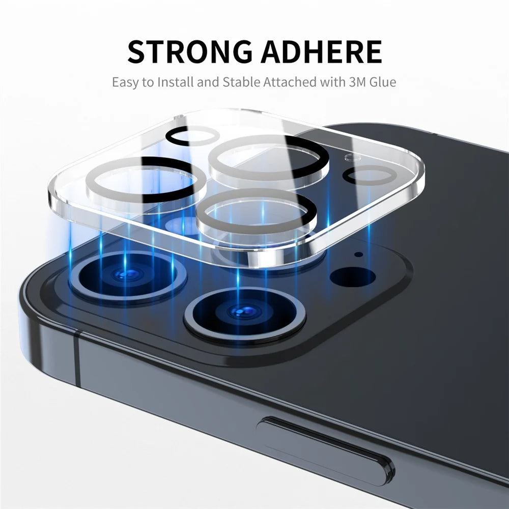 ENKAY HAT PRINCE For iPhone Air Camera Lens Protector   Tempered Glass Lens Film with Black Ring - Transparent - 3