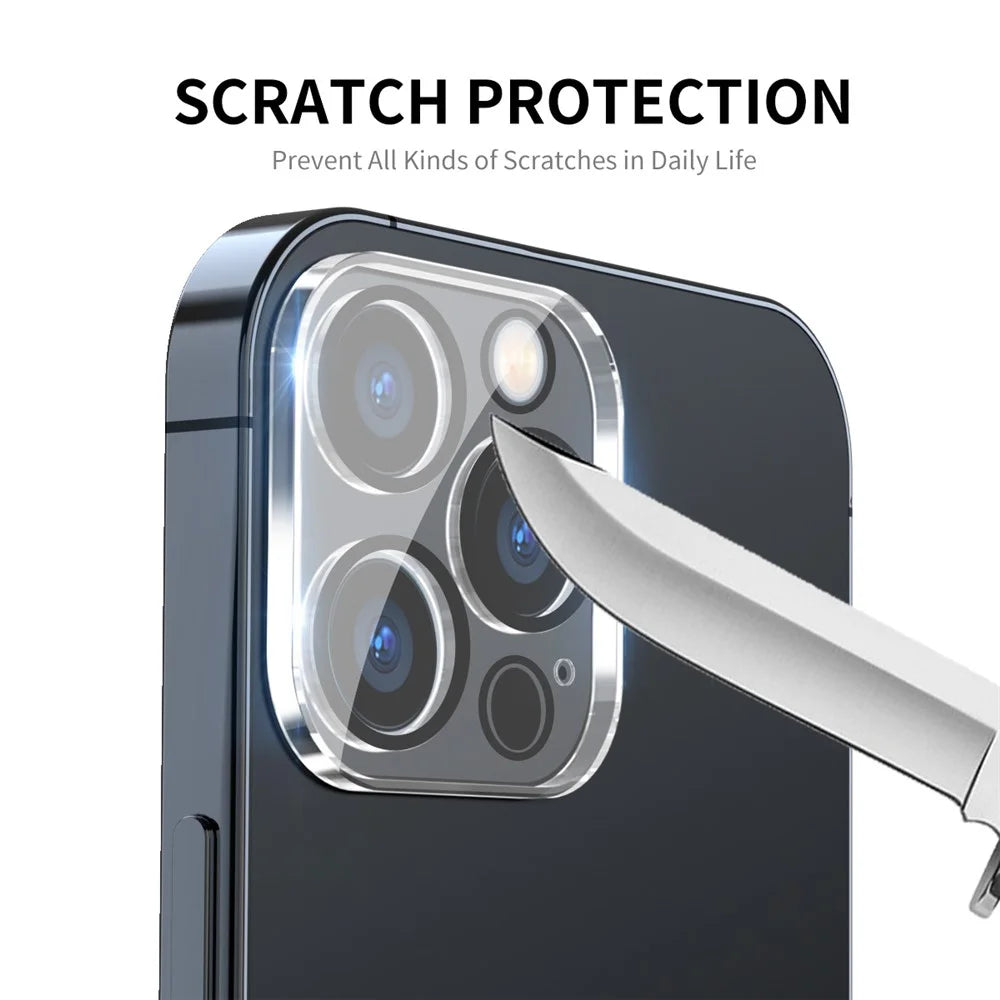 ENKAY HAT PRINCE For iPhone 17 Pro 2Pcs Camera Lens Protector   Tempered Glass Lens Film with Black Ring - Transparent - 4
