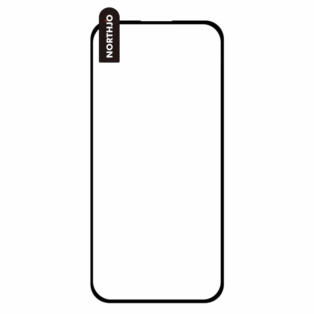 NORTHJO 2Pcs A+ Phone Screen Protector for iPhone 18 Pro / 17 Pro 0.3mm 2.5D High Aluminum-silicon Glass Silk Printing Film - 2