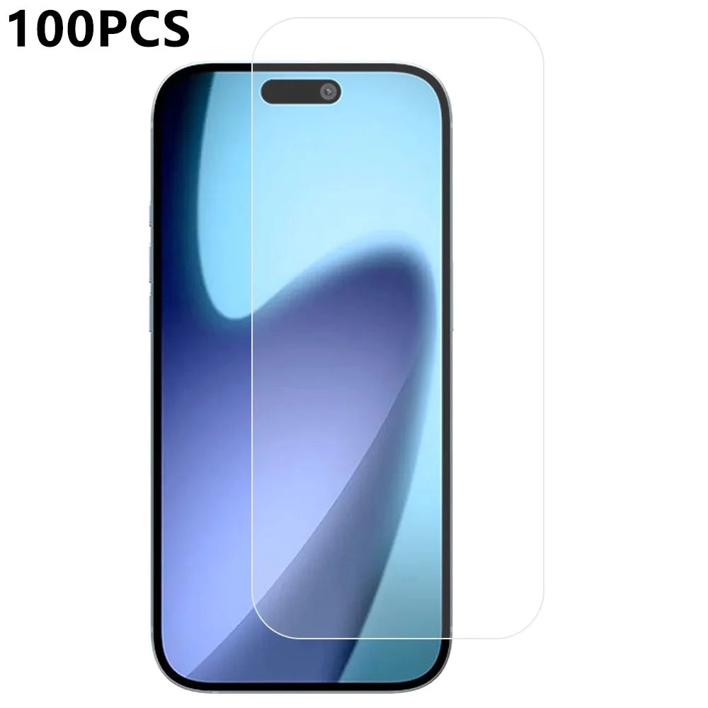 100Pcs / Pack For iPhone 18 Pro Max / 17 Pro Max Screen Protector Thick Glue HD Clear High Aluminium-Silicon Glass Film Anti Explosion - 1