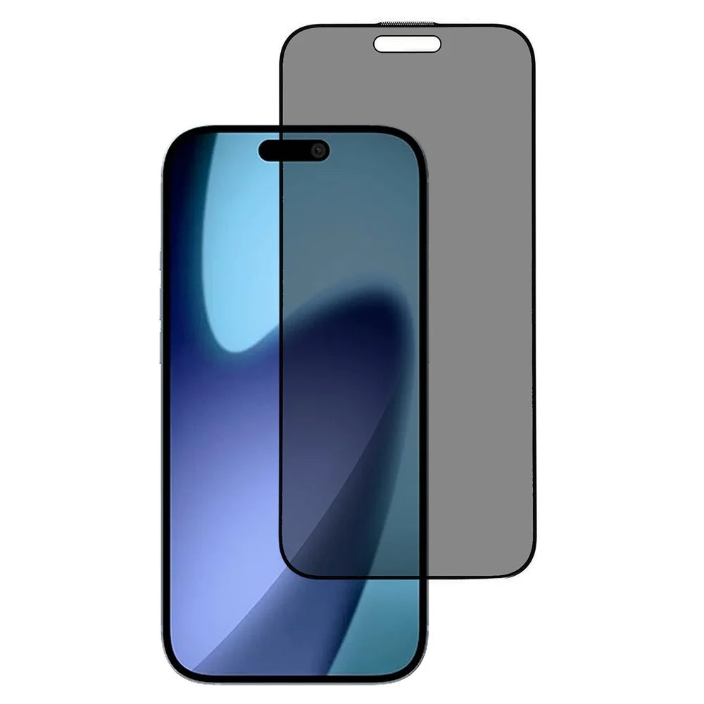 For iPhone 17 Privacy Screen Protector Full Glue Anti-Spy Tempered Glass Film with Dust-Proof Mesh - 1