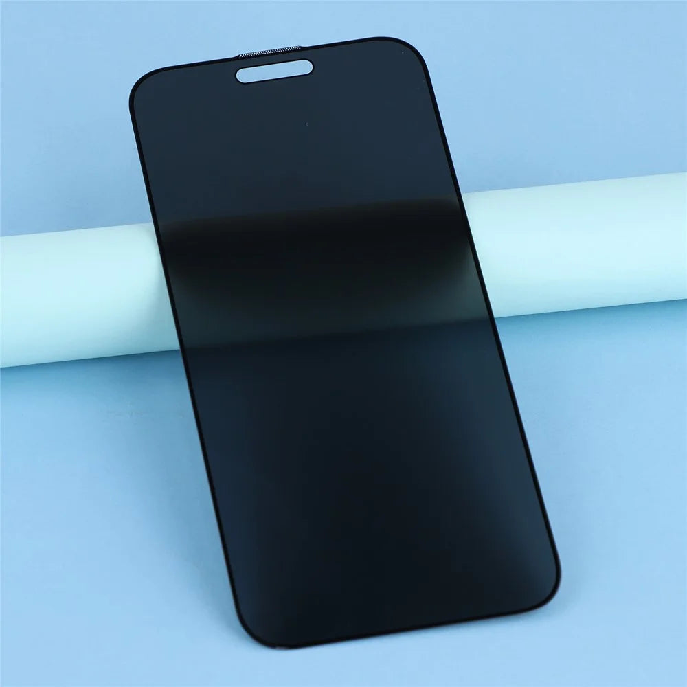 For iPhone 17 Privacy Screen Protector Full Glue Anti-Spy Tempered Glass Film with Dust-Proof Mesh - 4
