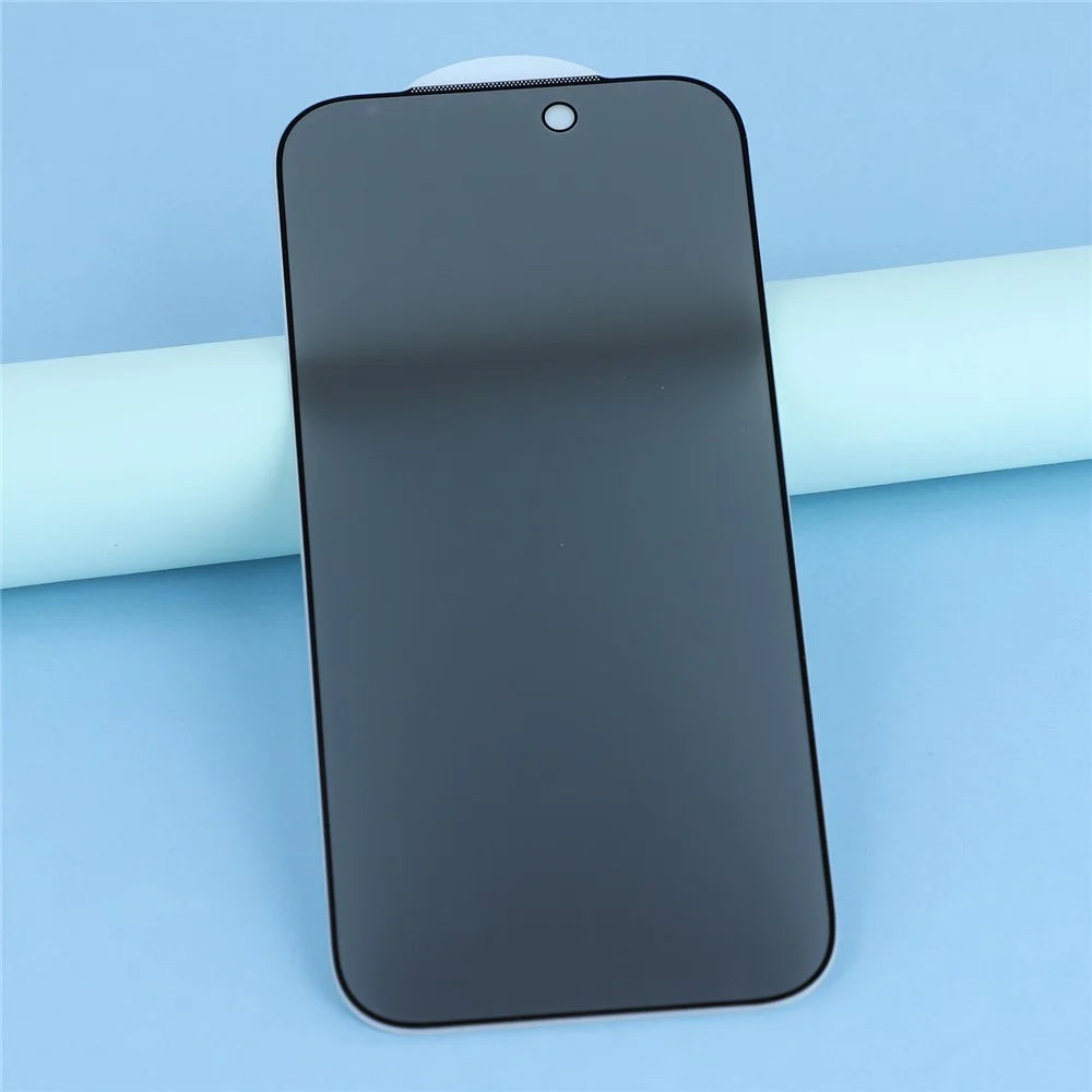 For iPhone 17 Pro Max Privacy Screen Protector Matte Silk Printing Anti-Spy Tempered Glass Film with Dust-Proof Mesh - 3