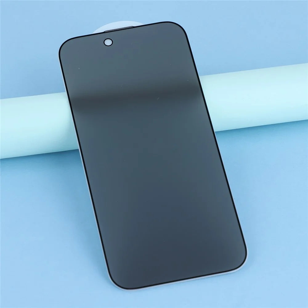 For iPhone Air Privacy Screen Protector Matte Silk Printing Anti-Spy Tempered Glass Film with Dust-Proof Mesh - 3