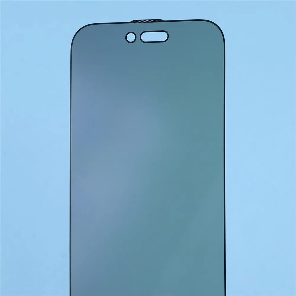 For iPhone Air Privacy Screen Protector Purple Light Anti-Spy Tempered Glass Film with Dust-Proof Mesh - 5