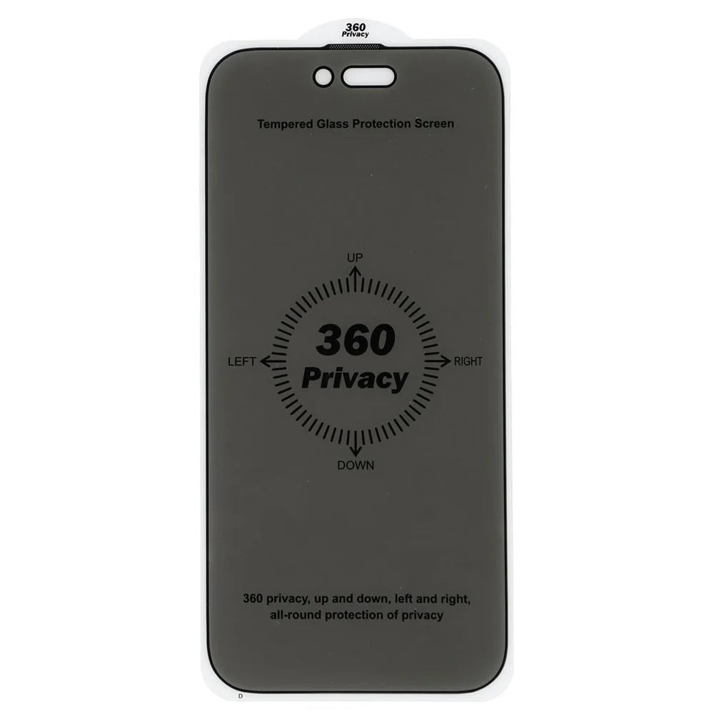 For iPhone Air Privacy Tempered Glass Screen Protector with Silk Printing / Dust Filter Mesh - 2