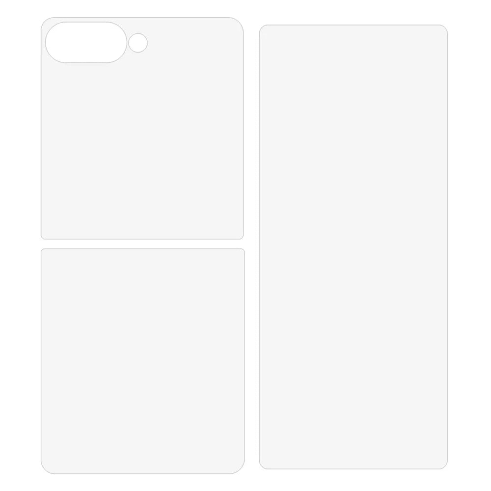 For Samsung Galaxy Z Flip7 5G Screen Protector Set, Front + Back Full Cover TPU+PET Hydrogel Film - 2