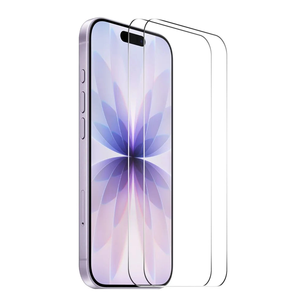 ENKAY HAT PRINCE 2Pcs For iPhone 17 Screen Protector Thick Adhesive 9H Arc Edges High Aluminium-Silicon Glass Film - 1