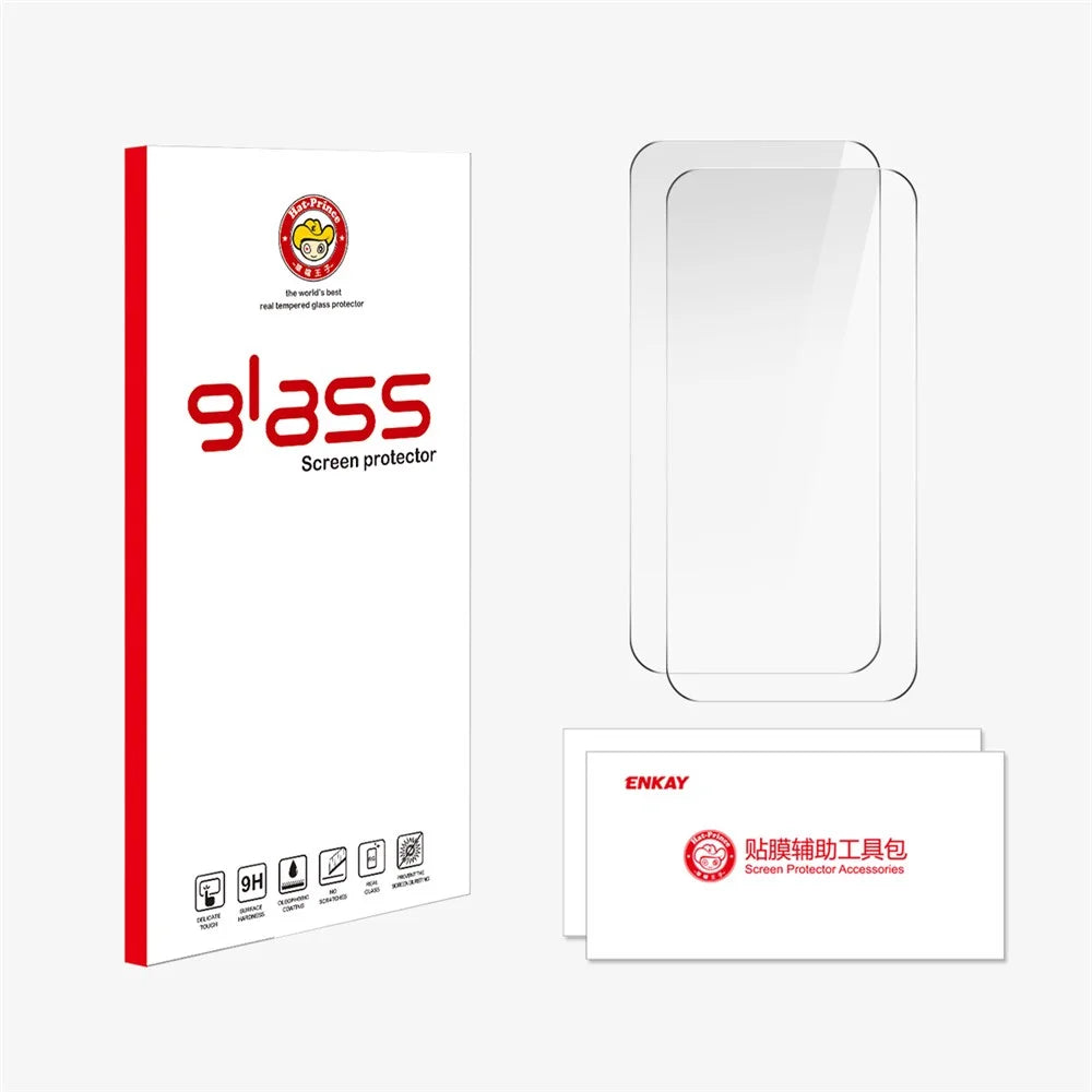 ENKAY HAT PRINCE 2Pcs For iPhone 17 Screen Protector Thick Adhesive 9H Arc Edges High Aluminium-Silicon Glass Film - 7