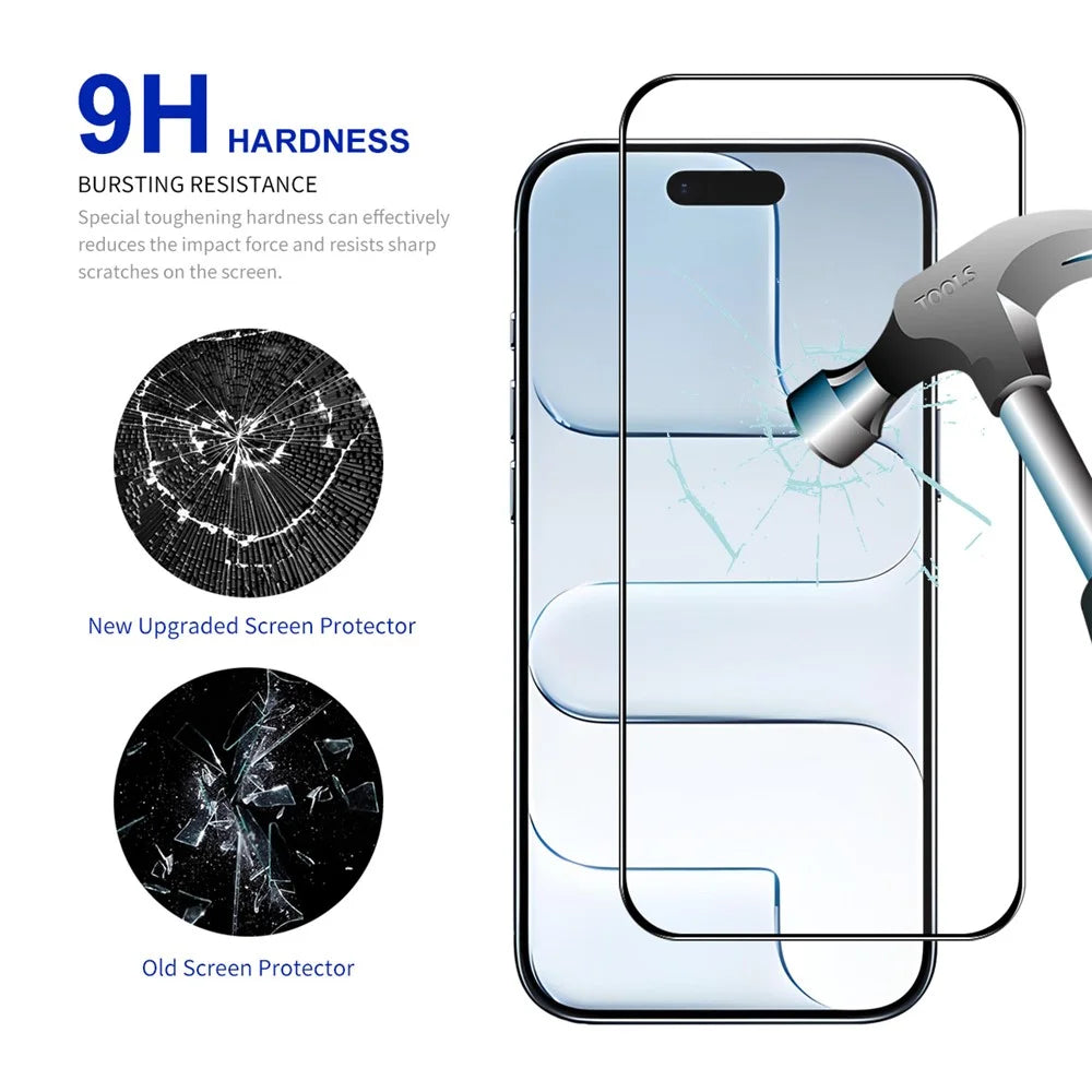 ENKAY HAT PRINCE 2Pcs For iPhone Air Screen Protector Thick Adhesive 0.26mm 2.5D High Aluminium-Silicon Glass Film - 3