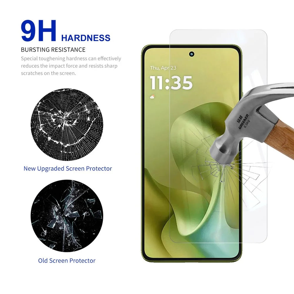 RURIHAI 10Pcs For Motorola Moto G86 5G / G86 Power 5G Screen Protector 0.26mm 2.5D High Aluminium Silicon Glass Film - 3