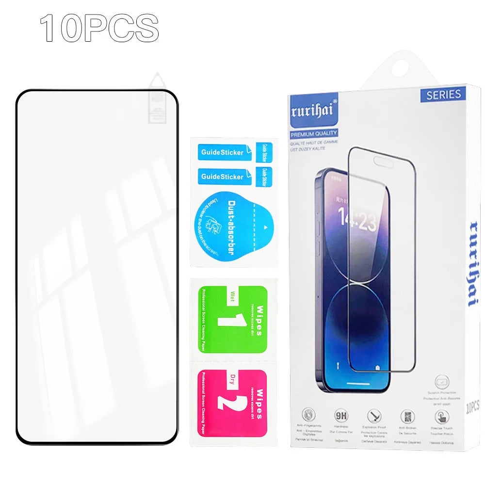RURIHAI 10Pcs For Motorola Moto G86 5G / G86 Power 5G High Aluminium-Silicon Glass Film 0.26mm 2.5D Screen Protector - 7