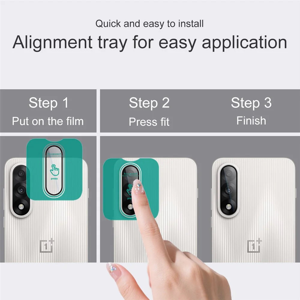 IMAK For OnePlus Ace 5 Ultra 5G / Nord 5 5G Camera Lens Protector Tempered Glass Lens Film with Self Positioning Frame - 5
