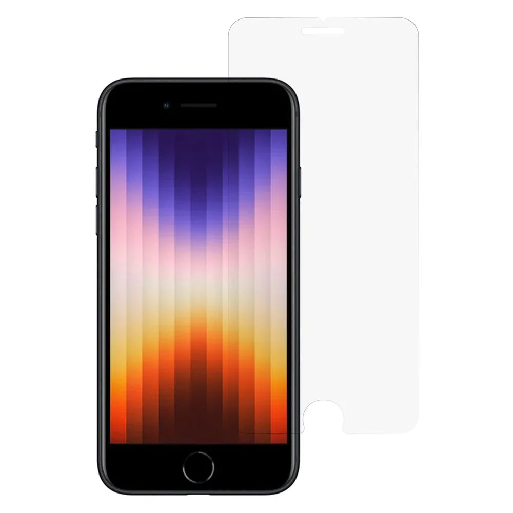 Screen Protector For iPhone SE (2022) / (2020) / 8 / 7 , 0.1mm HD Clarity Tempered Glass Film - 1