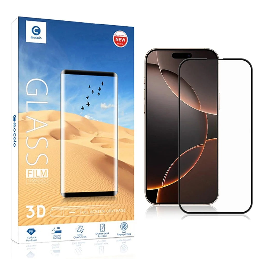 MOCOLO For iPhone 17 Full Screen Protector Dispensing Glue 3D Curved Edge Tempered Glass Film - 7