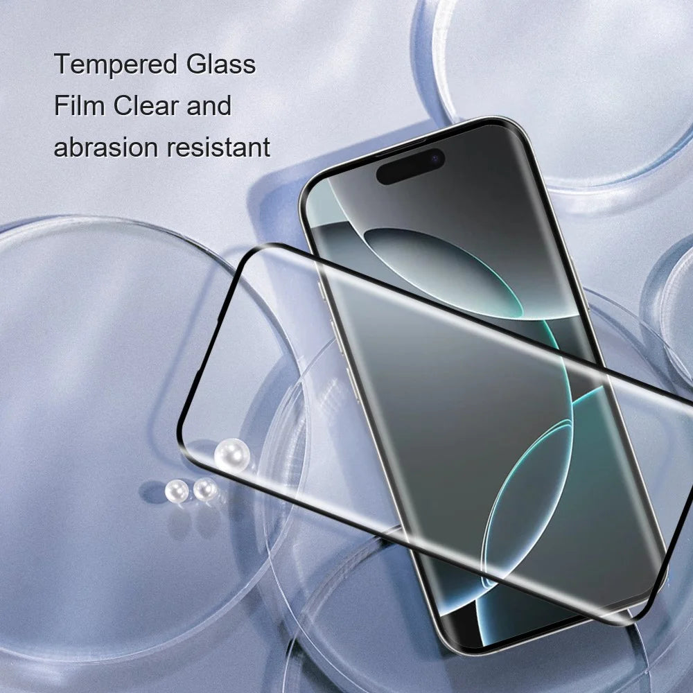 AMORUS for iPhone Air Full Screen Protector Dispensing Glue 3D Curved Anti-Scratch Tempered Glass Film - 4