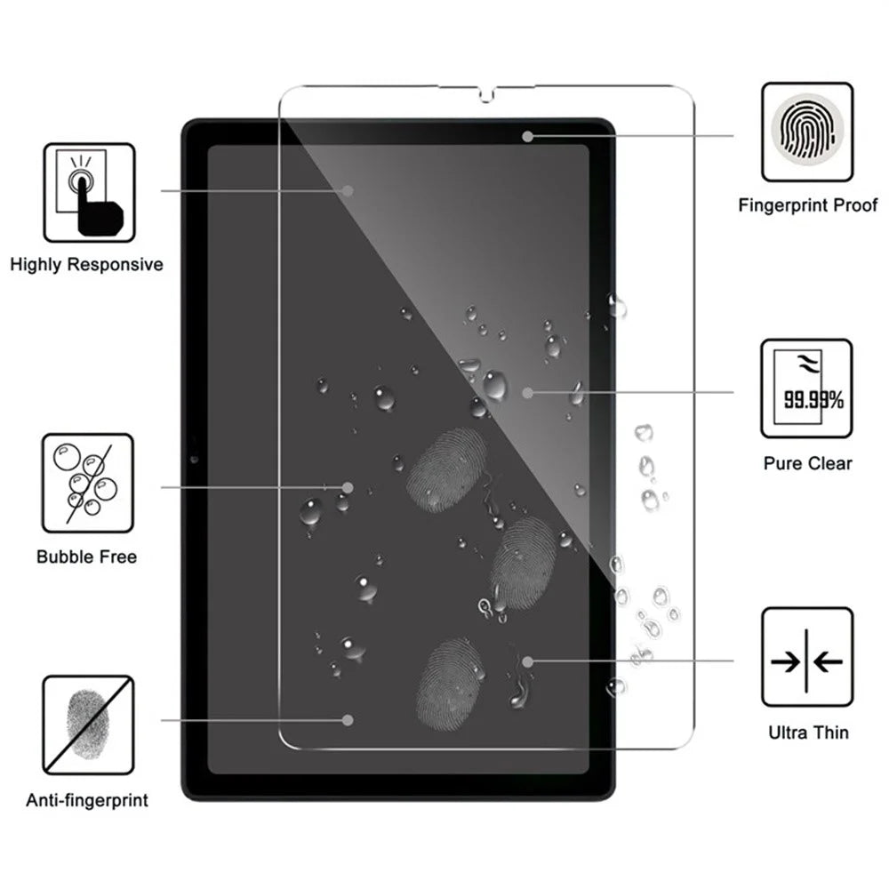 For Honor Pad 10 Tempered Glass Screen Protector 2.5D Straight Edge Full Screen Film Full Glue - 3