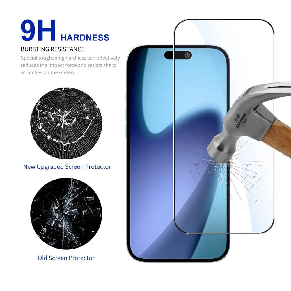 RURIHAI 10Pcs For iPhone Air High Aluminium-Silicon Glass Film 0.26mm 2.5D Screen Protector - 3