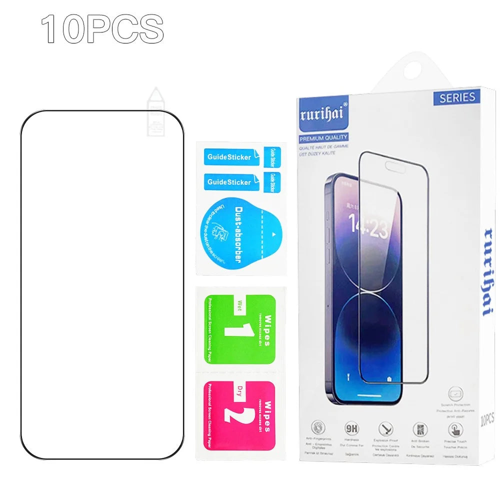 RURIHAI 10Pcs For iPhone 17 Pro High Aluminium-Silicon Glass Film 0.26mm 2.5D Screen Protector - 7