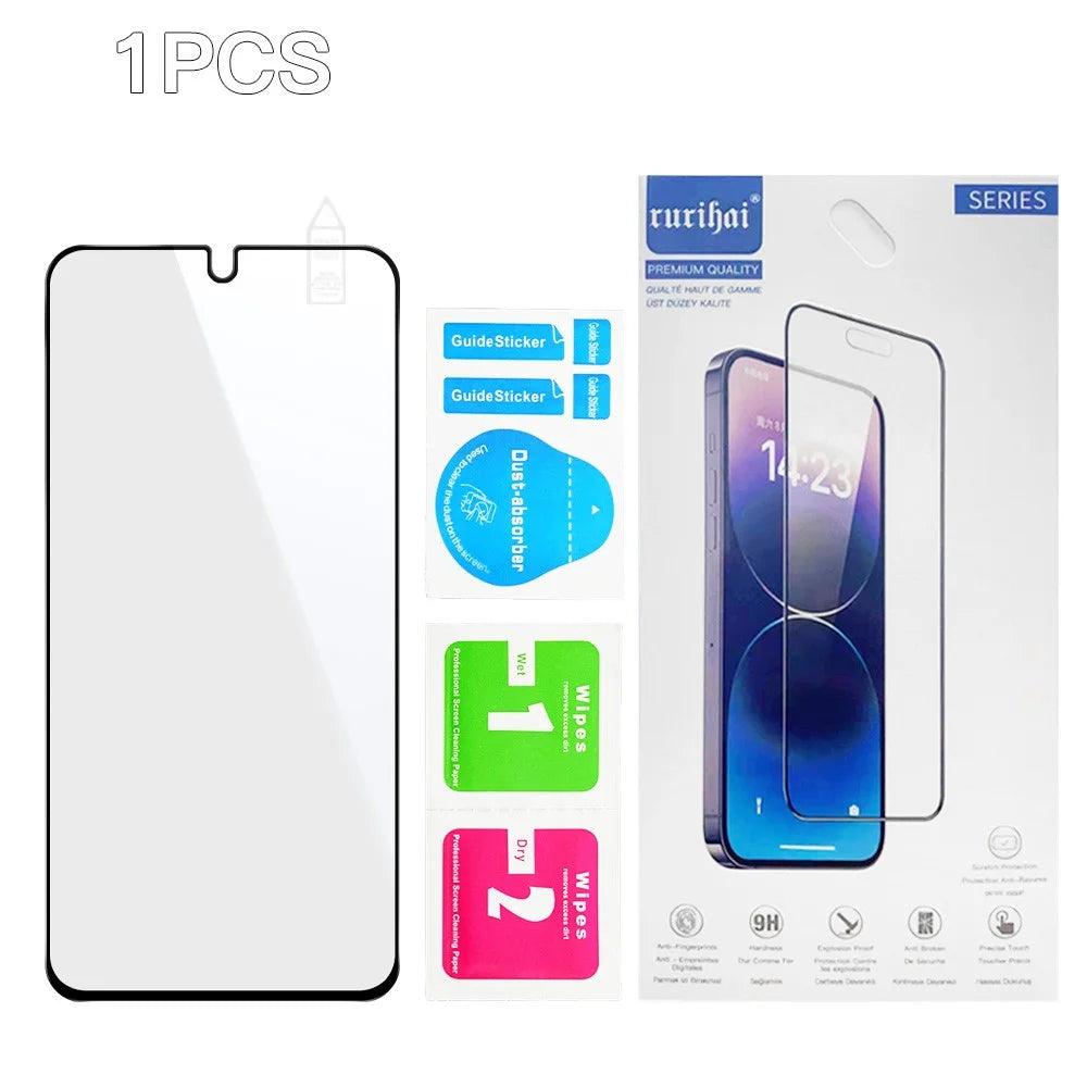 RURIHAI For Samsung Galaxy M36 5G Screen Protector Secondary Hardening High Aluminium-Silicon Glass Film - 7