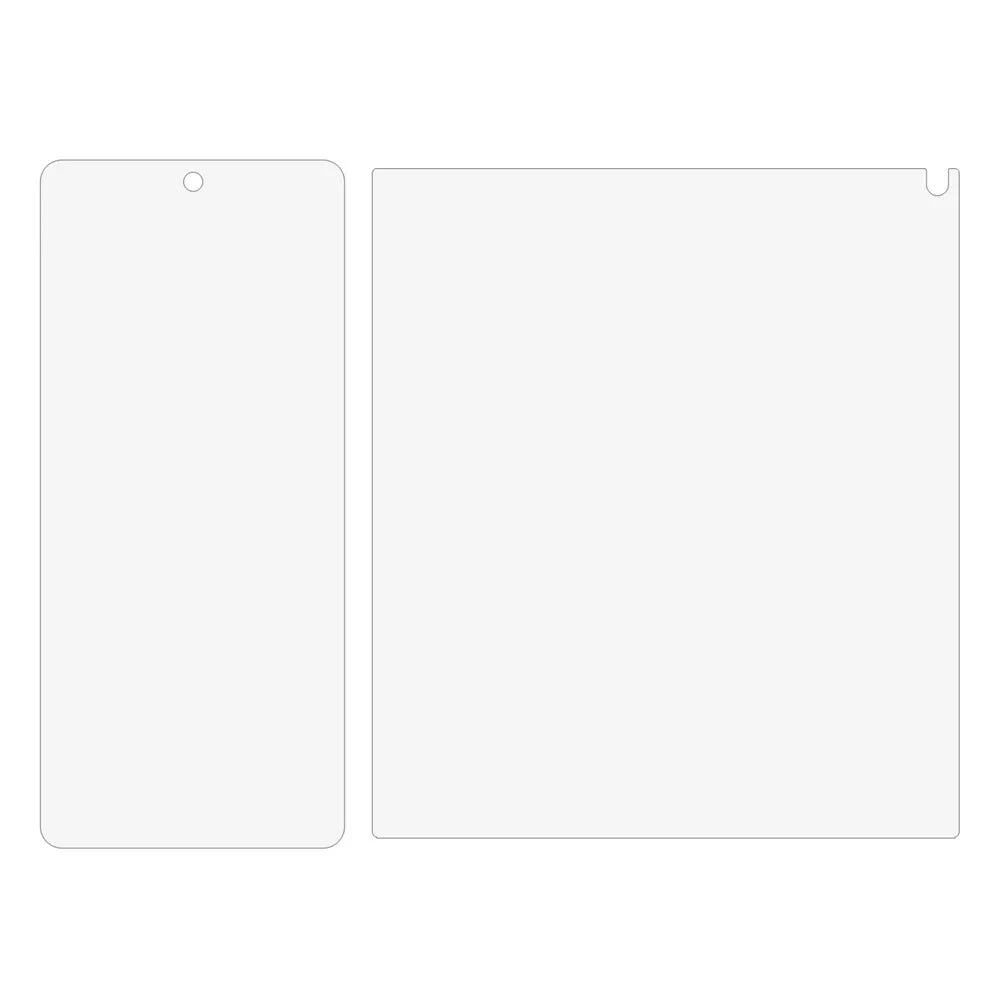 1 Set For vivo X Fold5 5G Screen Protector Inside + Front Full Cover Matte Anti-Fingerprint Soft TPU Film - 2