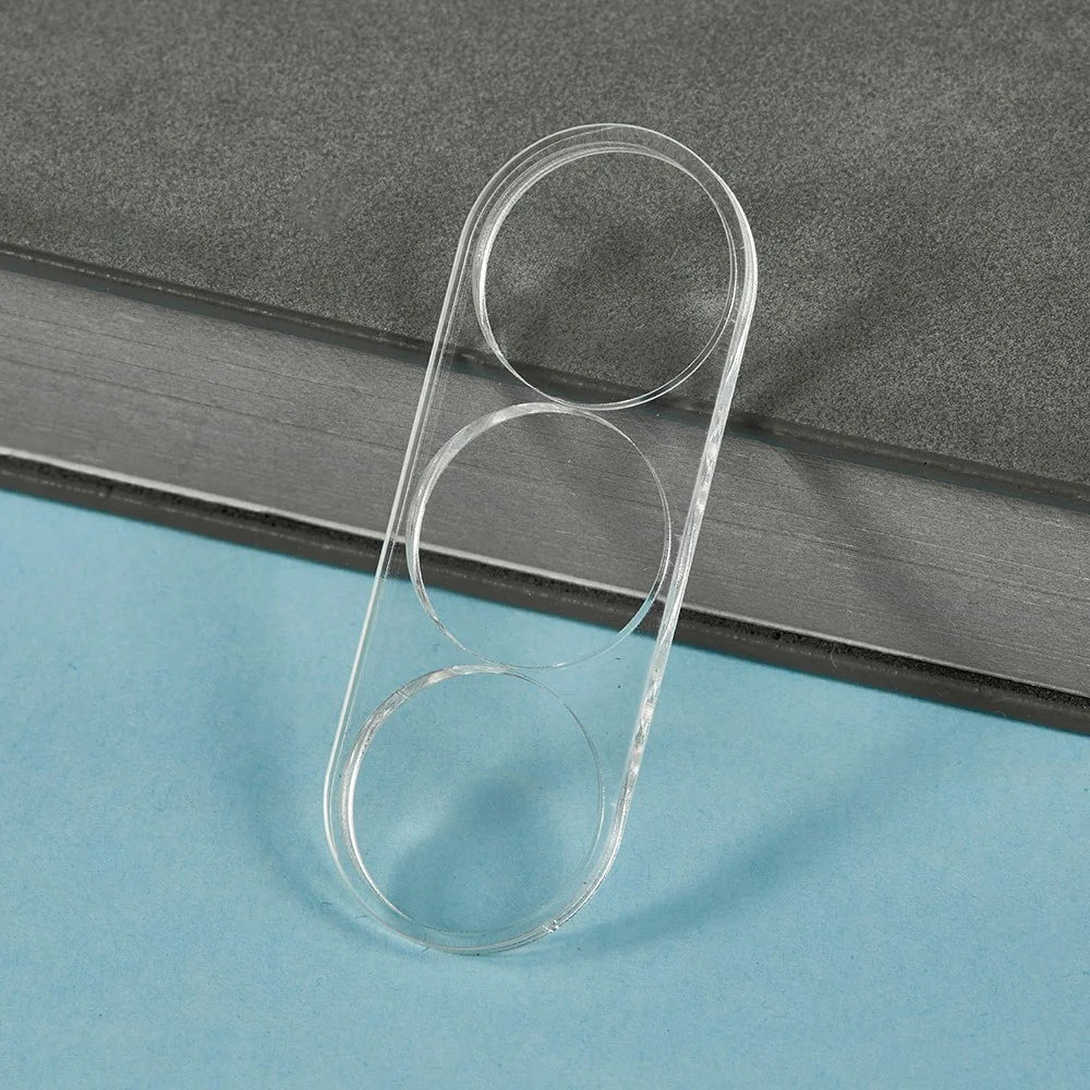 2Pcs For Samsung Galaxy S25 FE Camera Lens Protector 3D Arc Edge Anti-Scratch Tempered Glass Lens Film - Transparent - 3