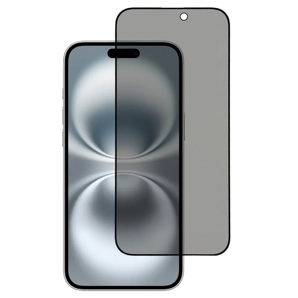 For iPhone 17 Anti-spy Screen Protector Full Glue Bright Silk Printing Edge Matte Full Cover Tempered Glass Film - 1