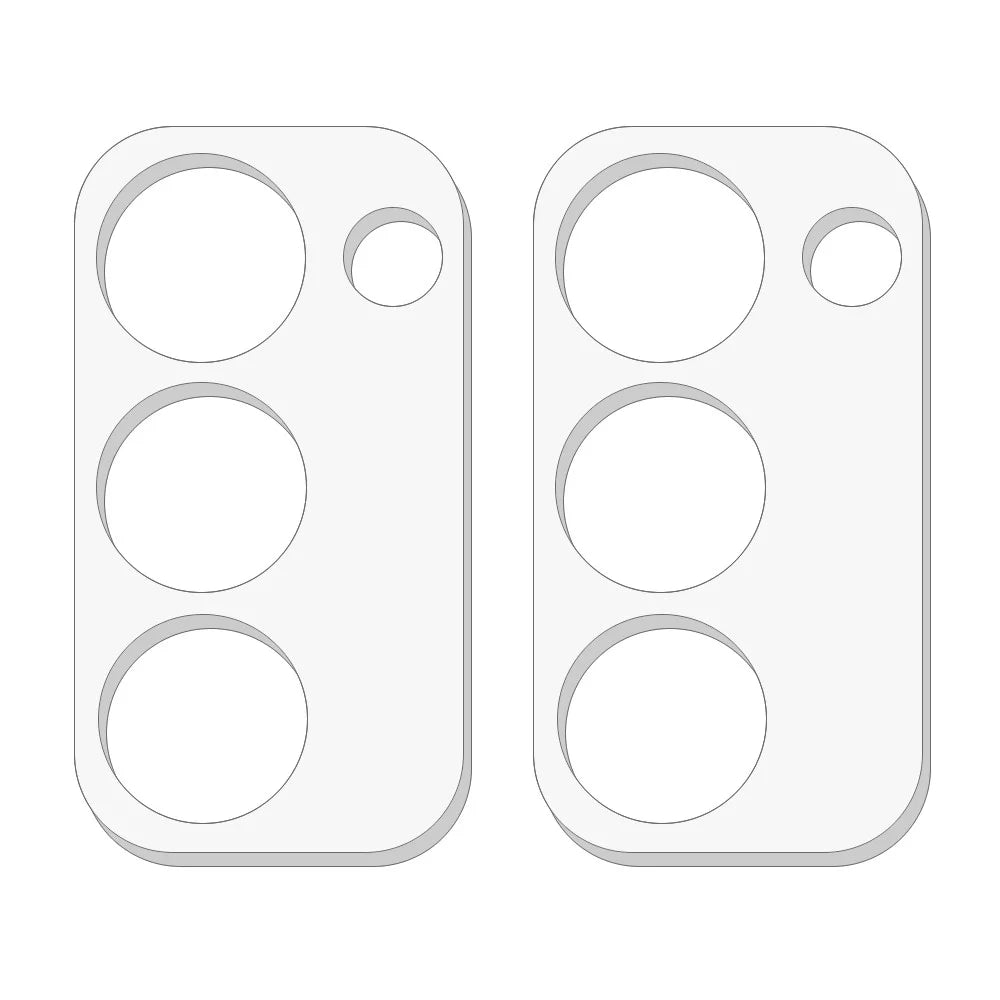 2Pcs For Oppo A5 5G / A5 4G / K13x 5G Camera Lens Protector 3D Arc Edge Anti-Scratch Tempered Glass Lens Film - 2