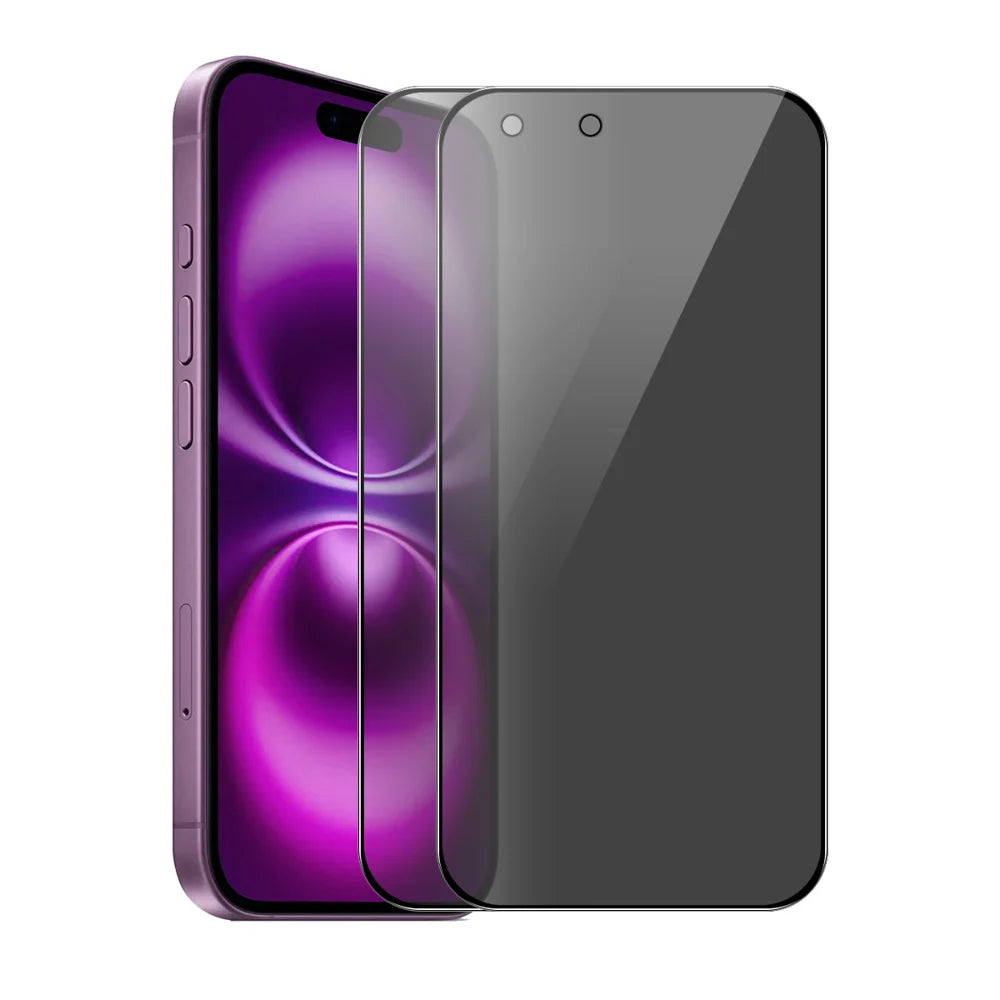 ENKAY HAT PRINCE For iPhone Air 2Pcs Privacy Screen Protector  28-degree Anti-Spy Tempered Glass - Black - 1