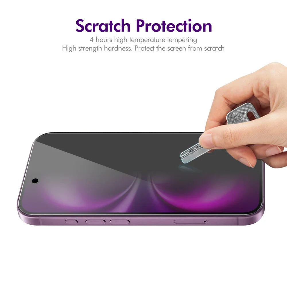 ENKAY HAT PRINCE For iPhone Air 2Pcs Anti-Spy Film  Anti-Glare Screen Protector Tempered Glass - Black - 6