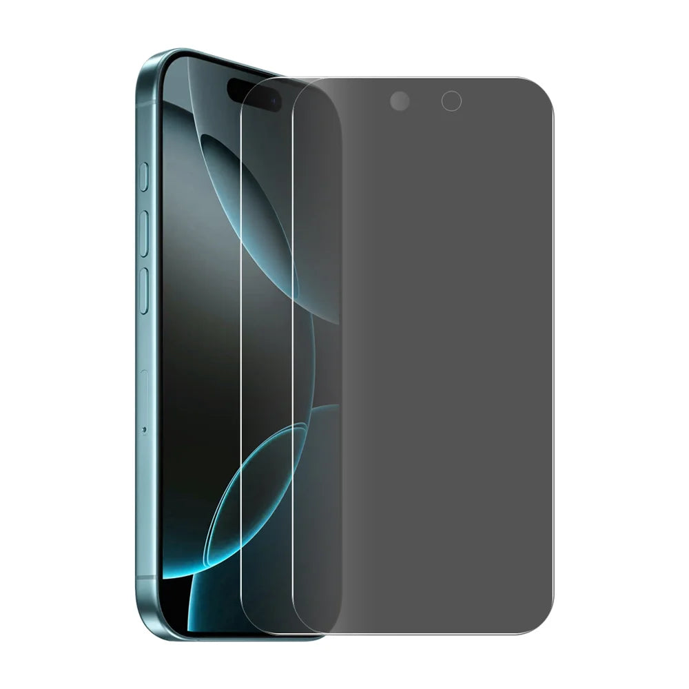 ENKAY HAT PRINCE For iPhone 18 Pro Max / 17 Pro Max 2Pcs Anti-Spy Film  Anti-Glare Screen Protector Tempered Glass - Black - 1