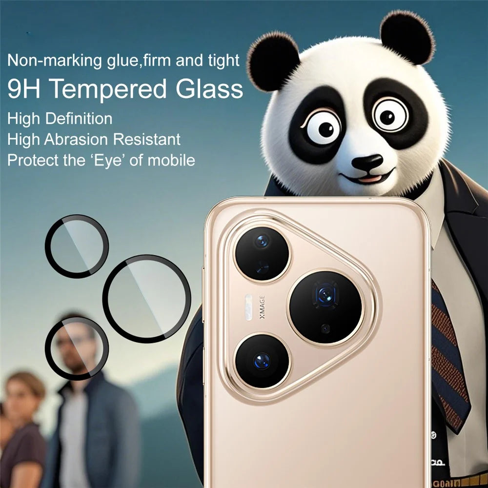IMAK For Huawei Pura 80 Pro / Pura 80 Pro+ Tempered Glass Camera Lens Protector with Self Positioning Frame (Complete Covering) - 3