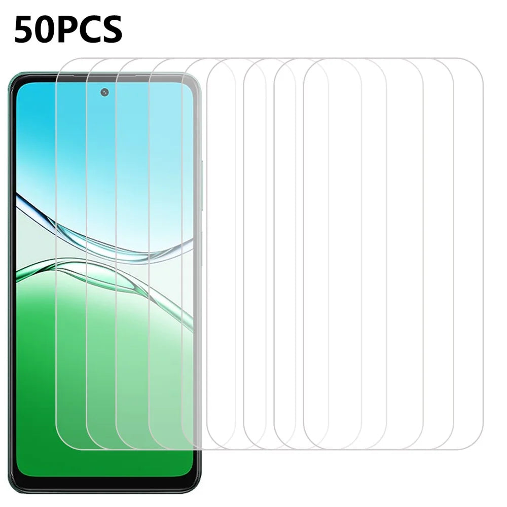 50Pcs For Oppo A5 4G / 5G Screen Protector Anti-Scratch Tempered Glass Film (No Package, with Wipes Set, Dust-absorber, Guide Sticker) - 1