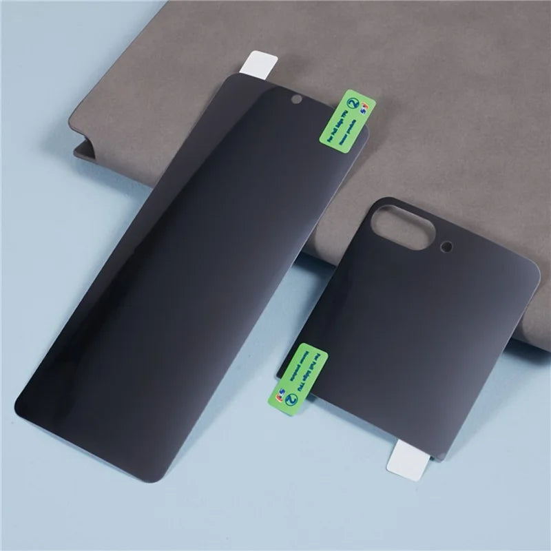 For Samsung Galaxy Z Flip7 FE 5G Screen Protector Anti-Spy TPU Matte Screen Protective Hydrogel Film - Black - 3