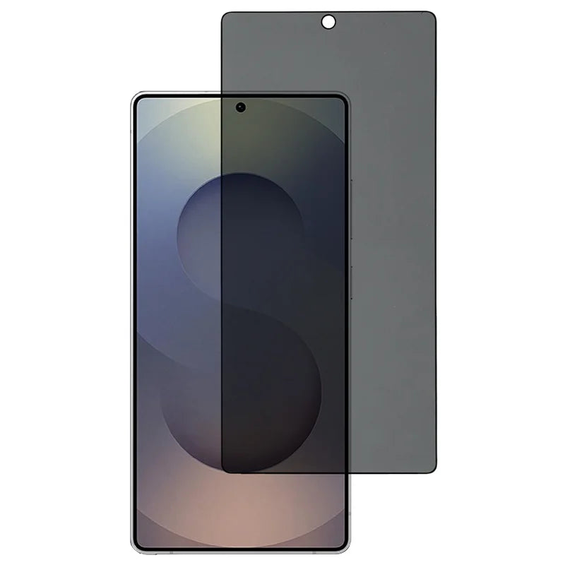 For Samsung Galaxy S22 5G Tempered Glass Silk Print Anti-peep Full Coverage Screen Protector Film - Black - 1