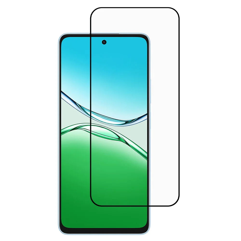 For Oppo A5x 5G Screen Protector Silk Printing Full Glue HD Clear Screen Film - 1