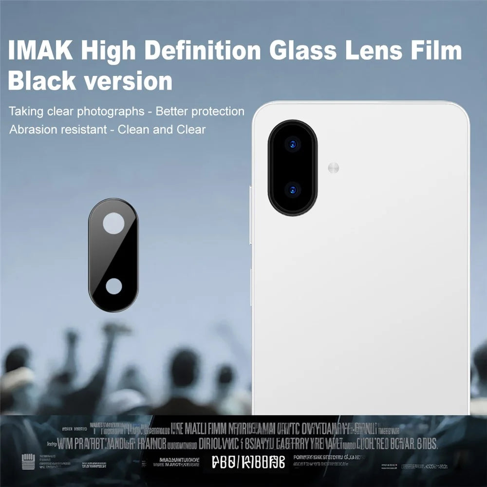 IMAK For Samsung Galaxy A07 4G Camera Lens Protector Tempered Glass HD Clear Lens Film (Black Version) - 2