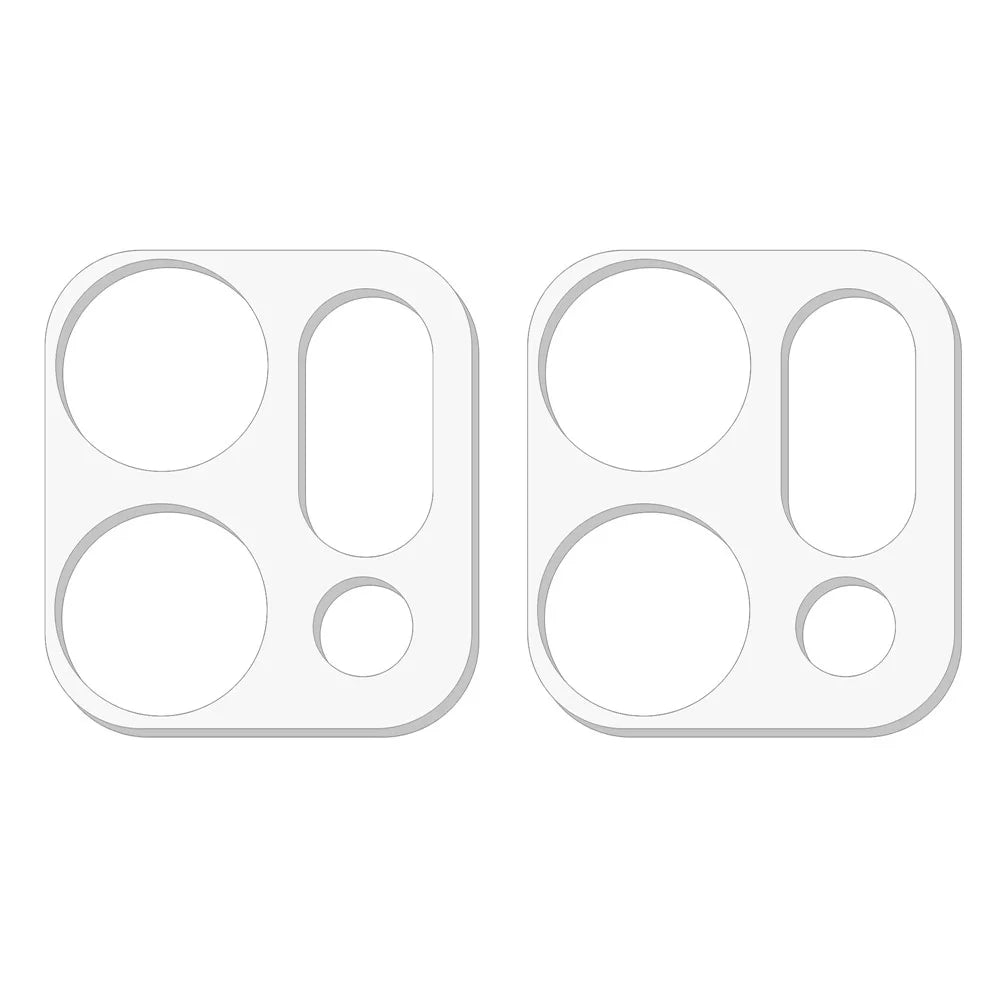 2Pcs For Oppo Reno14 5G (Global) Camera Lens Protector 3D Arc Edge Anti-Scratch Tempered Glass Lens Film - Transparent - 2