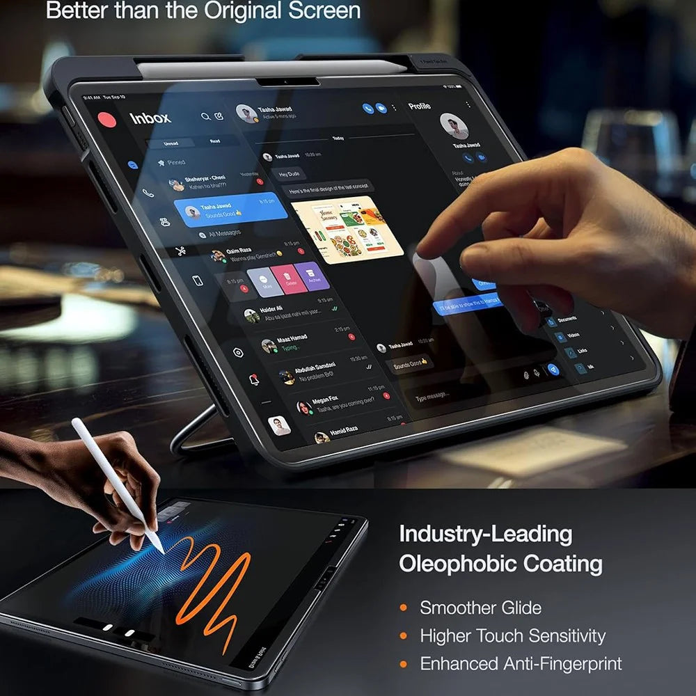 TORRAS Install Master Series For iPad Air 11 (2026) / (2025) / (2024) Tempered Glass Screen Protector with Film Installation Tool - 2