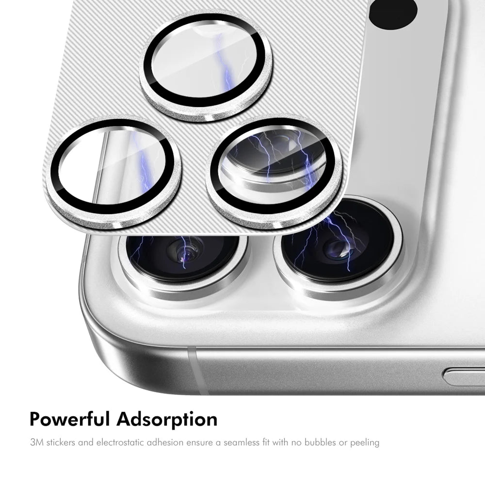 ENKAY HAT PRINCE For iPhone 17 Pro Max Camera Lens Protector   Aluminium Alloy + Tempered Glass Lens Film - Black - 3