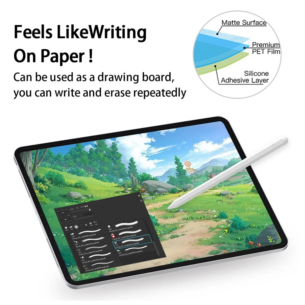 Anti-Spy Screen Protector for Samsung Galaxy Tab A11 / A9 / A10 / Xiaomi Redmi Pad SE 4G 8.7 inch / Lenovo Tab K9 / Tab One inch / Lenovo Tab K9 / Tab One Full Glue Matte PET Film - 4