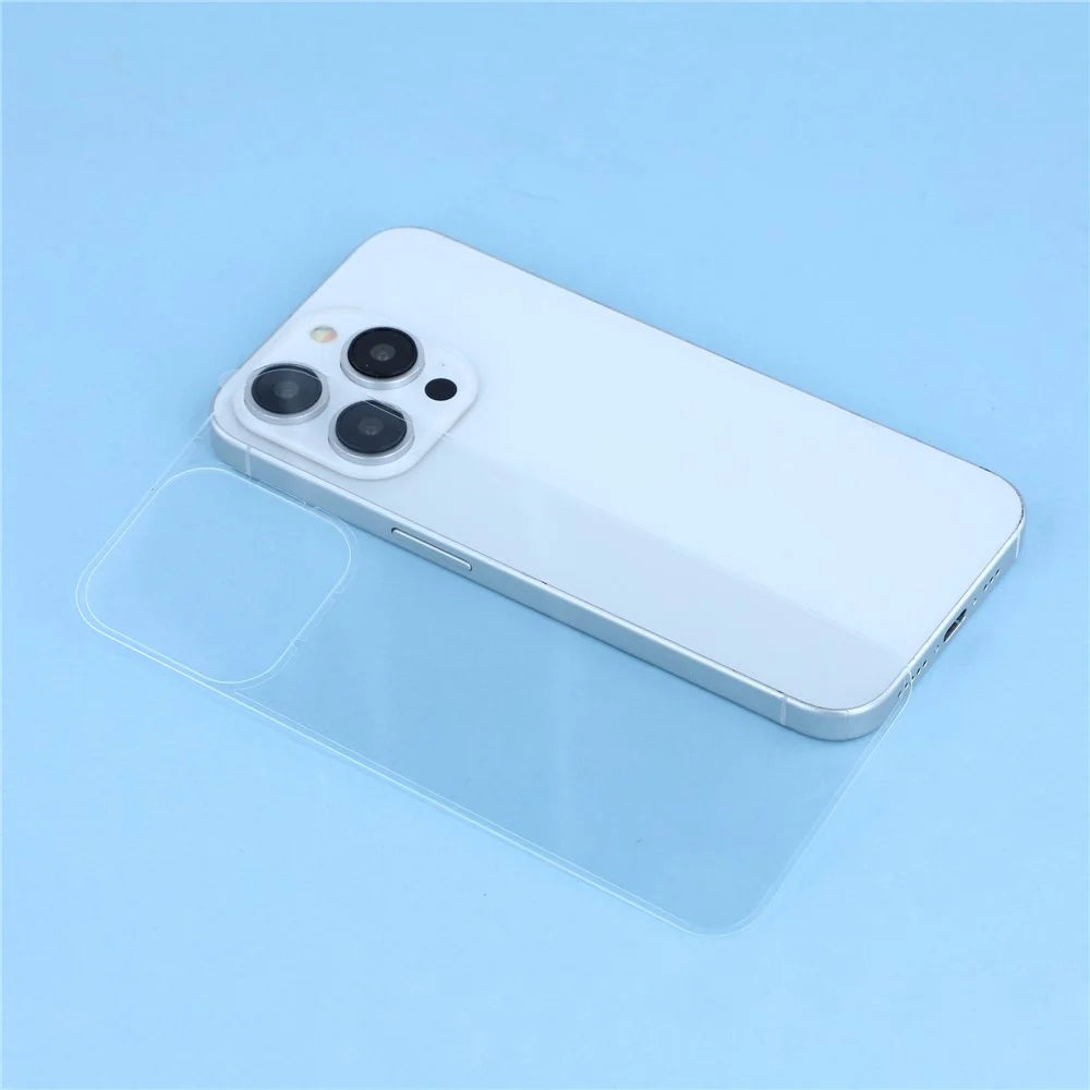 For iPhone 13 Pro Tempered Glass Back Screen Protector 0.25 Arc Edges Full Coverage Back Film - 3