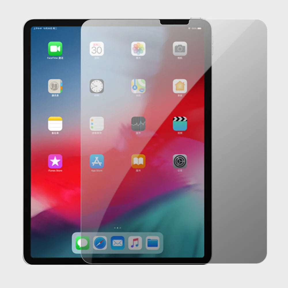For iPad (2025) Privacy Screen Protector Rounded Edge Anti Spy Tempered Glass Film - Black - 2
