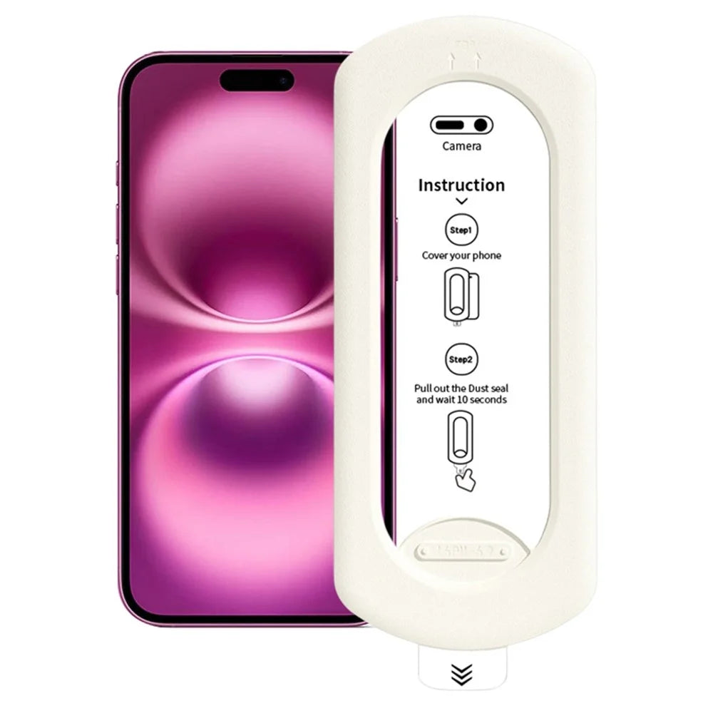 For iPhone 16 / 15 Tempered Glass Film with Dust-Free Auto Applicator HD Full Coverage Screen Protector - 1