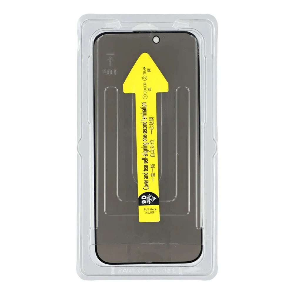 For iPhone 16 Pro Anti-Spy Screen Protector Silk Print High Aluminium-silicon Glass Film with Easy Installation Tool - 2