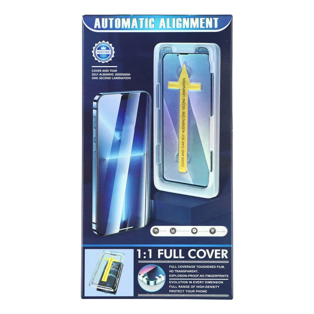 For iPhone 16 Pro Anti-Spy Screen Protector Silk Print High Aluminium-silicon Glass Film with Easy Installation Tool - 6