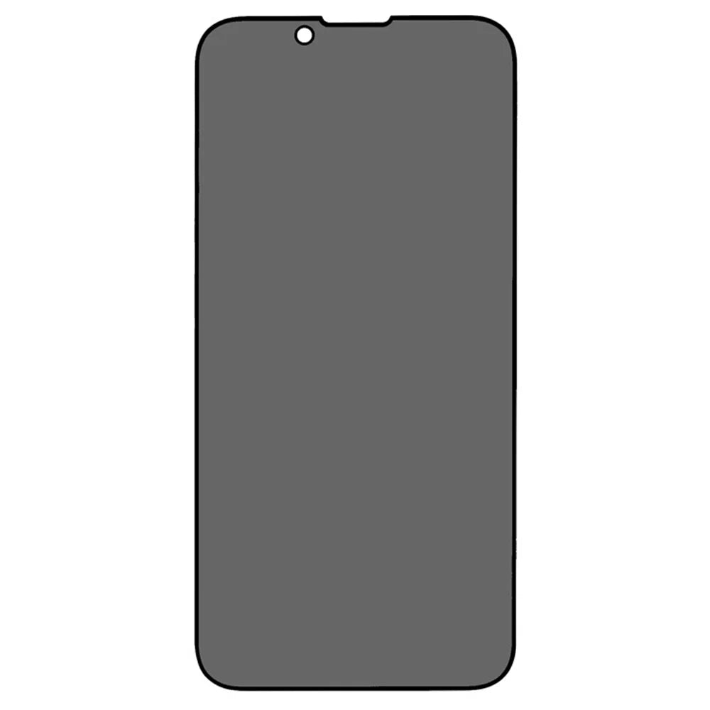 For iPhone 13 mini 5.4 inch Anti-spy Screen Protector Full Glue Bright Silk Printing Edge Matte Full Cover Tempered Glass Film - Black - 2
