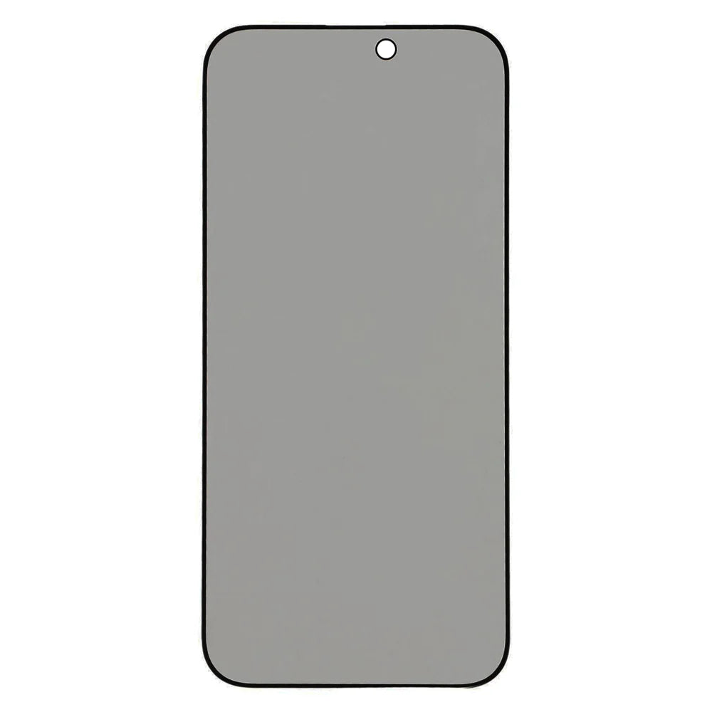 For iPhone 15 Plus / iPhone 16 Plus Anti-spy Screen Protector Full Glue Bright Silk Printing Edge Matte Full Cover Tempered Glass Film - Black - 2